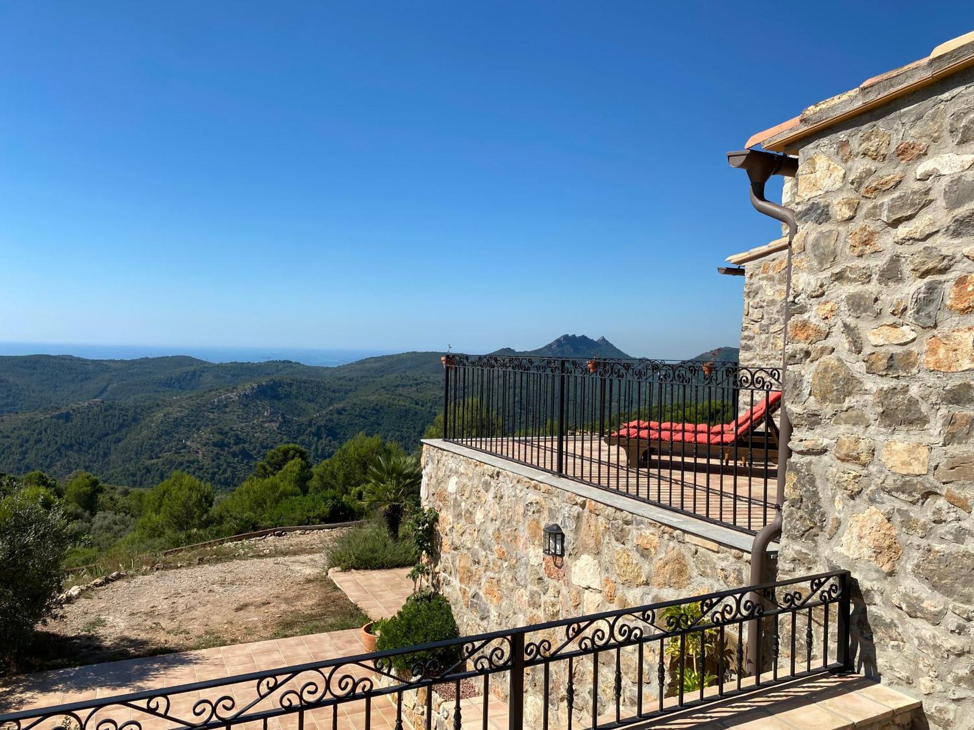 La Cueva De Miravet - Villa De Lujo En La Cima De La Montana Con Vistas Al Mar Кабанес Екстер'єр фото