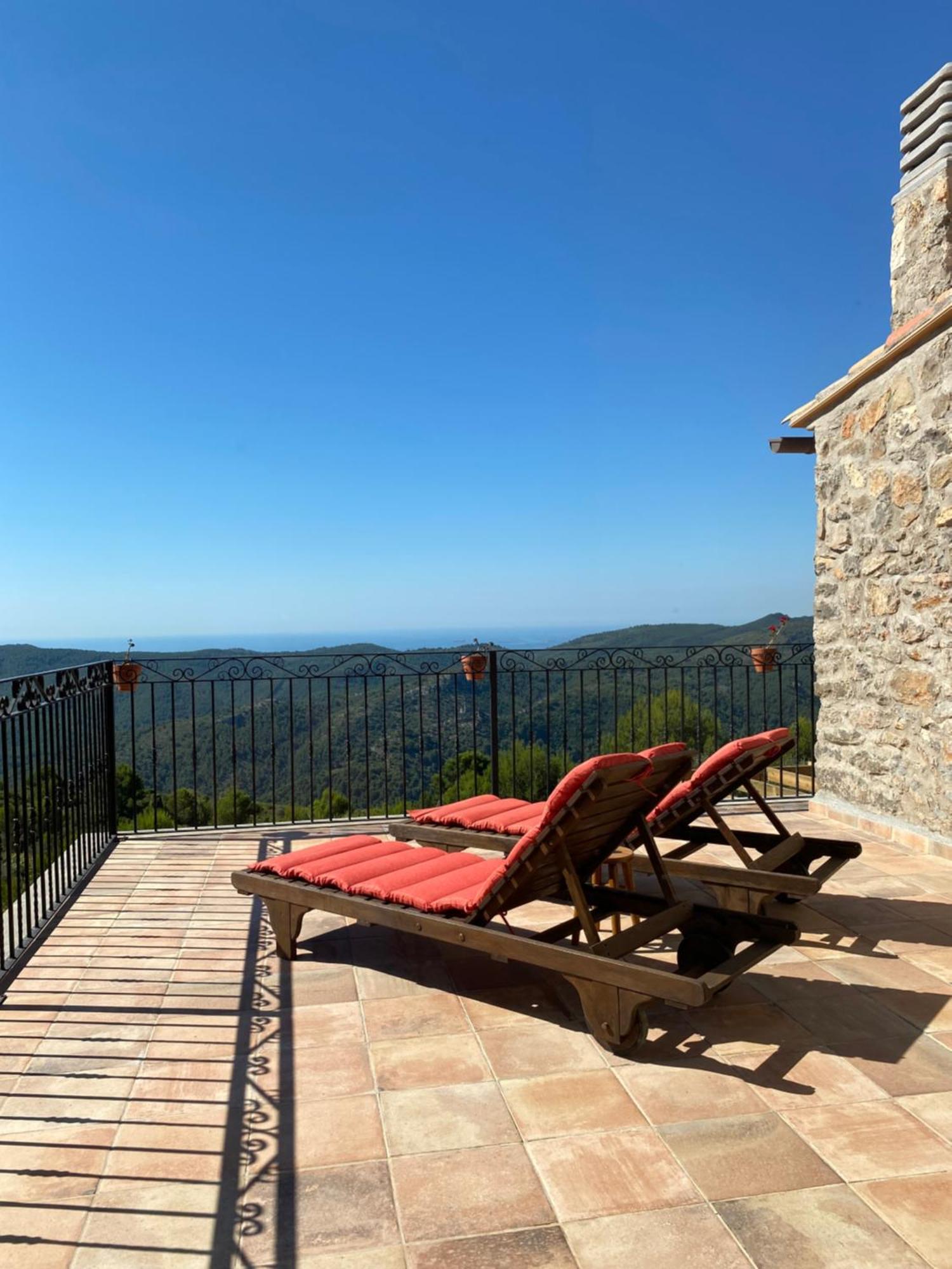 La Cueva De Miravet - Villa De Lujo En La Cima De La Montana Con Vistas Al Mar Кабанес Екстер'єр фото